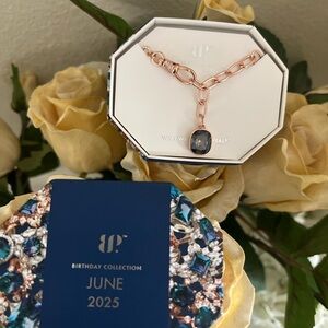 Bomb Party June 2025 Alexandrite Necklace “devotion to you” rose gold plating